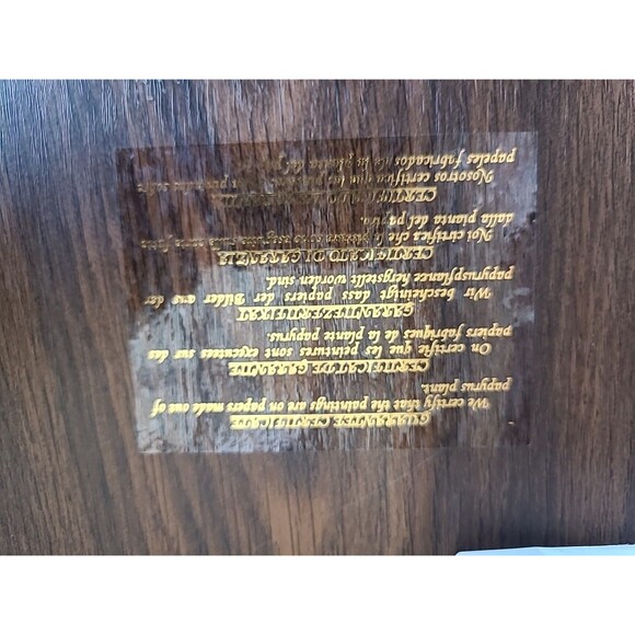 Authentic Painted Signed Egyptian Papyrus Framed Art 1994 Made In Egypt 10x10 - Picture 7 of 15